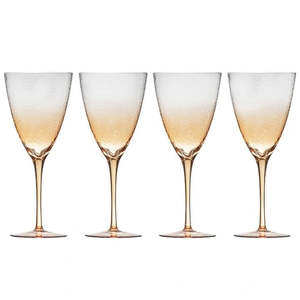 DIMPLED WINE GLASSES