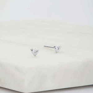 Zafino Earrings: NORA STUD EARRINGS - SILVER