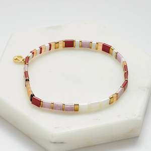 Zafino Jewellery: TILE BRACELET - ROUGE