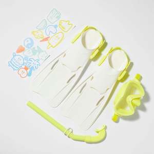 SEA KIDS YELLOW-SNORKEL SET