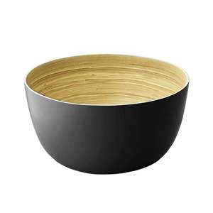 Entertaining: ROUND BAMBOO SALAD BOWL