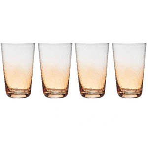 DIMPLED SUNSET HIGHBALL TUMBLER SET