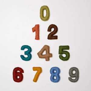 Over The Dandelion: FELT NUMBERS 0-9