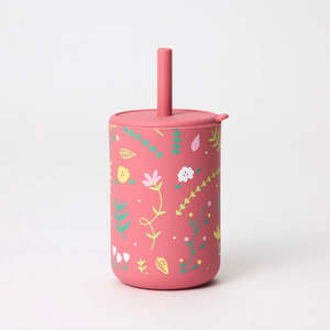 Silicone Tableware: MINI SMOOTHIE CUP - GARDEN PINK