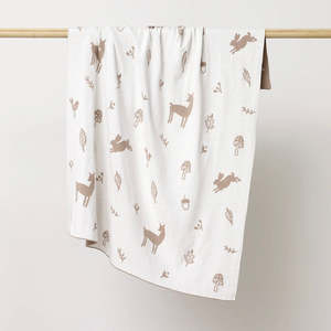 WOODLANDS BLANKET - MUSHROOM