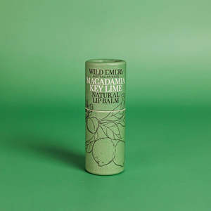 Wild Emery: NATURAL LIP BALM - MACADAMIA KEY LIME