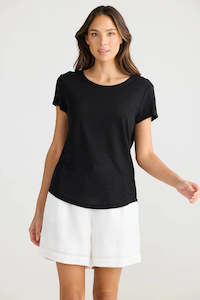 Top: Shanty Monza Tee Black