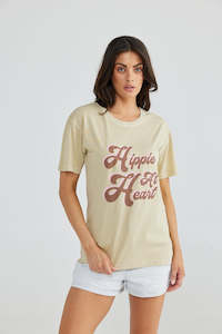 Talisman: Talisman Hippie at Heart Relaxed Tee Ecru