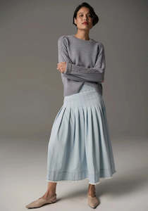 POL Bennet Cable Knit Lurex  Silver