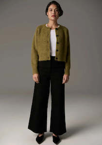 POL Finlay Cardigan  Green