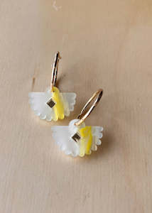 Hagen & Co Fantail Earrings Buttercup
