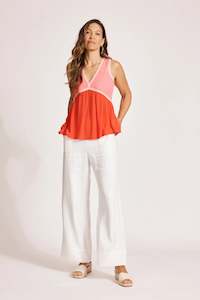 Eb & Ive Alegria Spliced Tank - Cameo/Coral