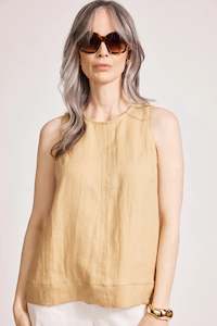 Tops: Eb & Ive Miramar Tank Top - Caramel
