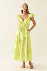 Isle of Mine Aurora Frill Tank Dress Pomelo