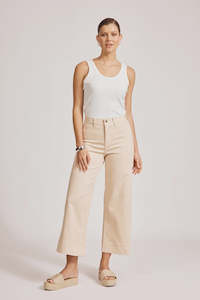 Pants Shorts: Eb & Ive Del Re Denim Clay