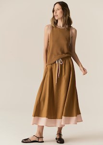 Pol Speck Skirt Ginger Pink