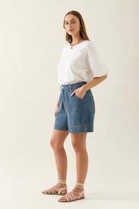 Isle Of Mine: Isle of Mine Sofie Denim Short Drift
