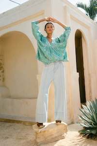 Isle Of Mine: Isle of Mine Sofie Denim Pant Sky