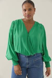 Isle of Mine Oline Cropped Top Green