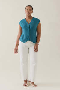 Isle Of Mine: Isle of Mine Ingrid Vest Baltic