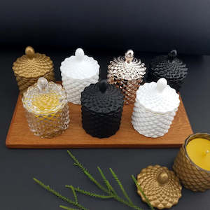 Candles: Rimu Gully Baby Geo Beeswax Candle Small