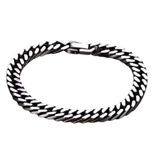 Mē the Label Cuban Link Chain Bracelet Titanium