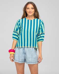 Boom Shankar Ava Top Capri Green