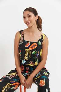 Haven Cabana Tank Brasil Black