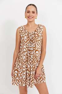 Haven Bahama Tie Dress Opus Tan