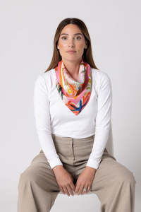 Accessories: Dark Hampton Petite Silk Scarf India