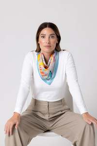 Dark Hampton Petite Silk Scarf Finn