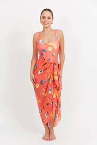 Haven: Haven Cabana Sarong Brasil Coral