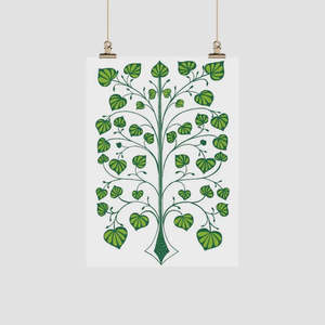 Ali Davies Tea Towel 100% Organic Cotton Kawakawa