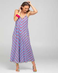 Boom Shankar Shimmi Jumpsuit Capri Blue