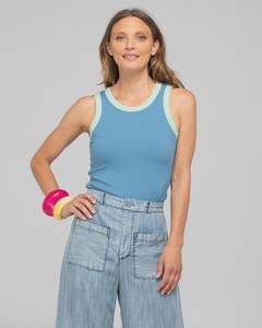 Boom Shankar Bellissimo Tank Top Dusty Blue