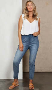 Jeans: Eb & Ive Ada Denim - Denim