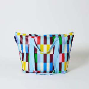 Project Ten Zip Medium Tote Multi Stripe