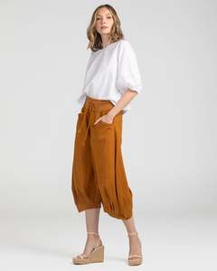 Pants Shorts: Boom Shankar Guru Pant Mustard