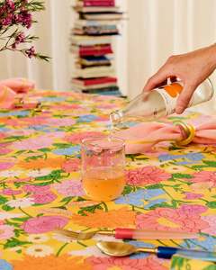 Kip & Co Follow the Sun Yellow Tablecloth Large Rectangular