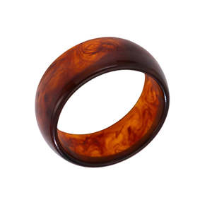 Gifts: Mē the Label Large Bangle Brown Swirl