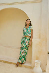 Isle of Mine Aurora Reversible Crop Top Paisley