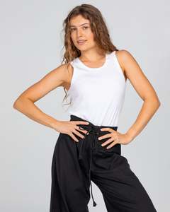 Boom Shankar Bellissimo Tank Top White/White