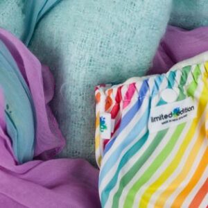 OSFM Wool Pocket – Mint with White Snaps