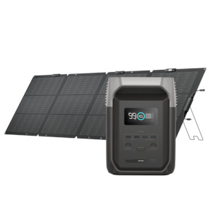 Ecoflow Delta Series Solar Generators: EcoFlow DELTA 3 (1500) + 220W Bi-facial Solar Panel