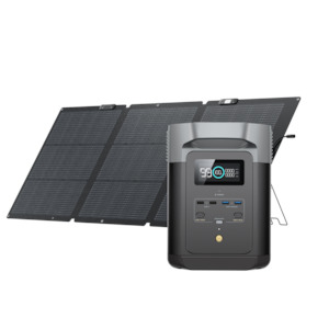 Ecoflow Delta Series Solar Generators: EcoFlow Delta 2 + 160W Solar Panel Bi-facial