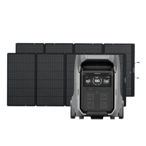 Ecoflow Delta Series Solar Generators: EcoFlow Delta Pro 3 + 400W Solar Panel*2