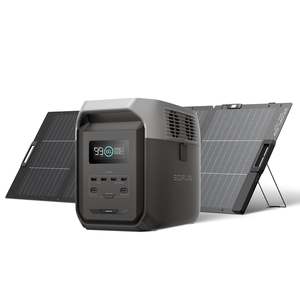 Solar Generator Nz Ecoflow: EcoFlow DELTA 3 (1500) + 220W Lightweight Portable Solar Panel