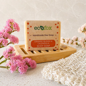Pure Bliss Handmade All Natural Body Soap Bar Collection: Orange Bloom and Calendula Body Soap