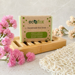 Pure Bliss Handmade All Natural Body Soap Bar Collection: Zesty Lime and Lemongrass Body Soap