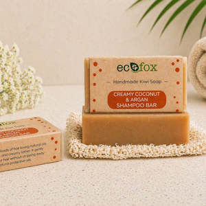 Eco Conscious Shampoo And Conditioner Bars: Creamy Coconut and Argan Shampoo Bar